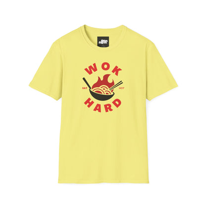 Wok Hard T-Shirt Fun Foodie Graphic Tee