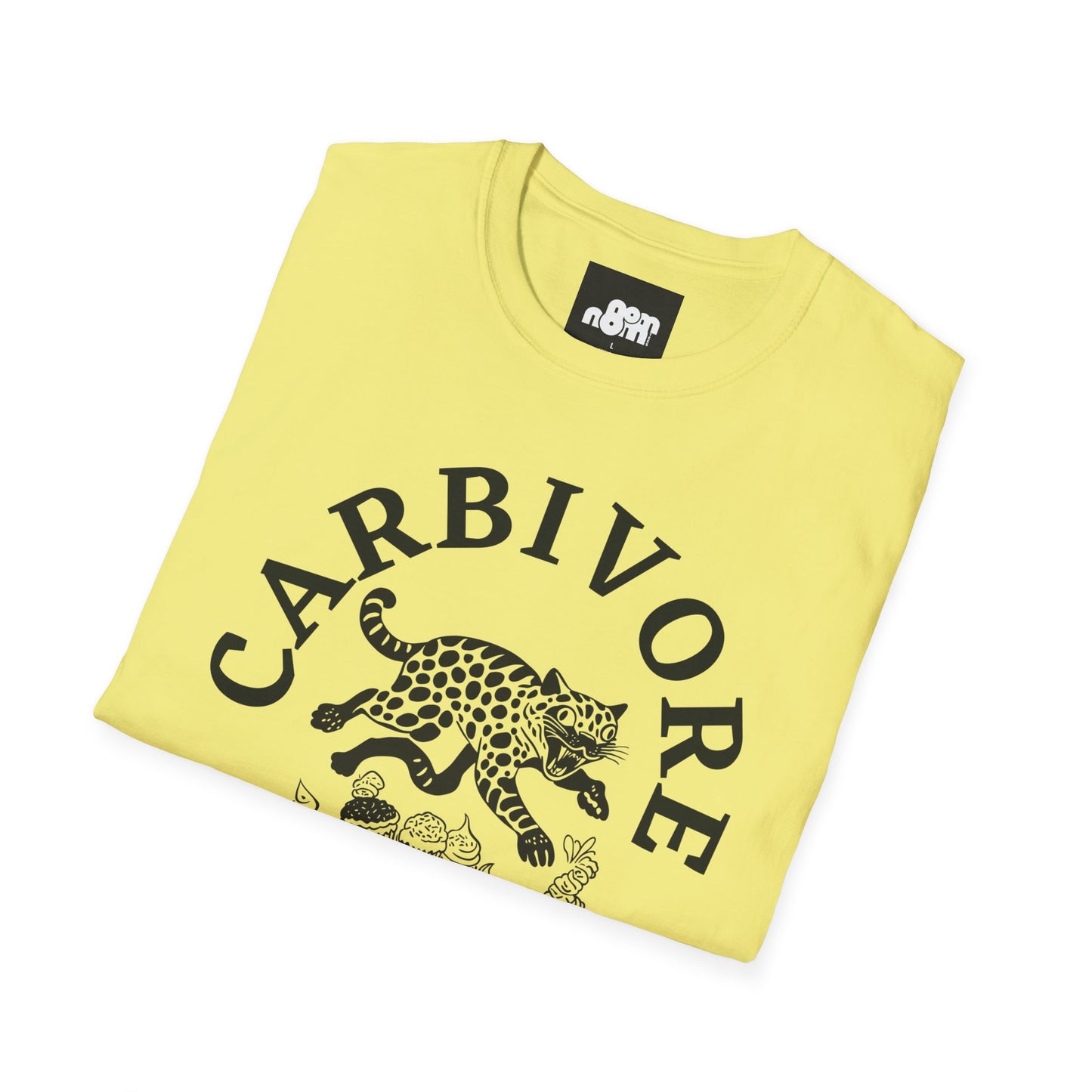 Carbivore Leopard Graphic T-Shirt Tee for Food Lovers