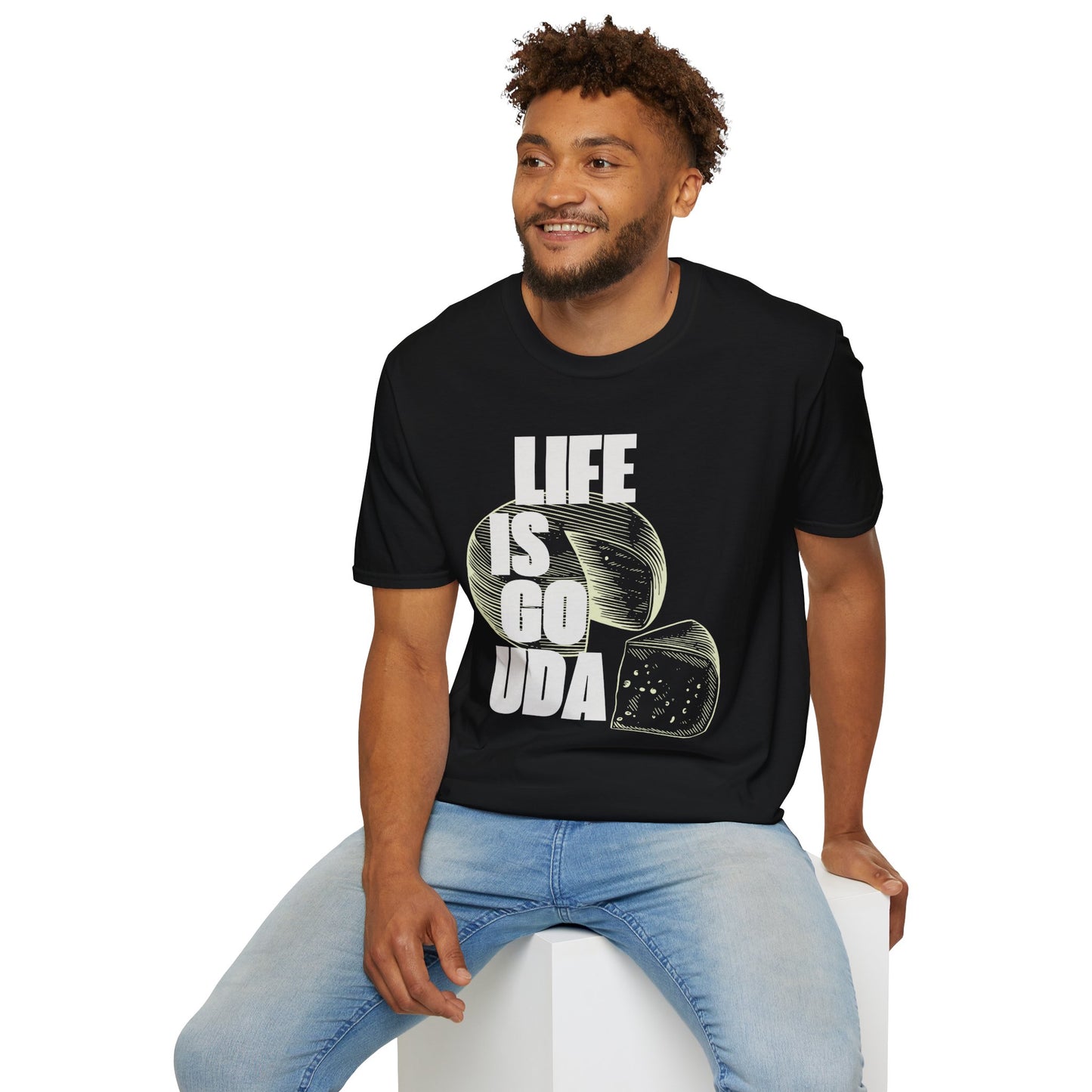 Life Is Gouda T-Shirt Fun Cheese Lover Tee