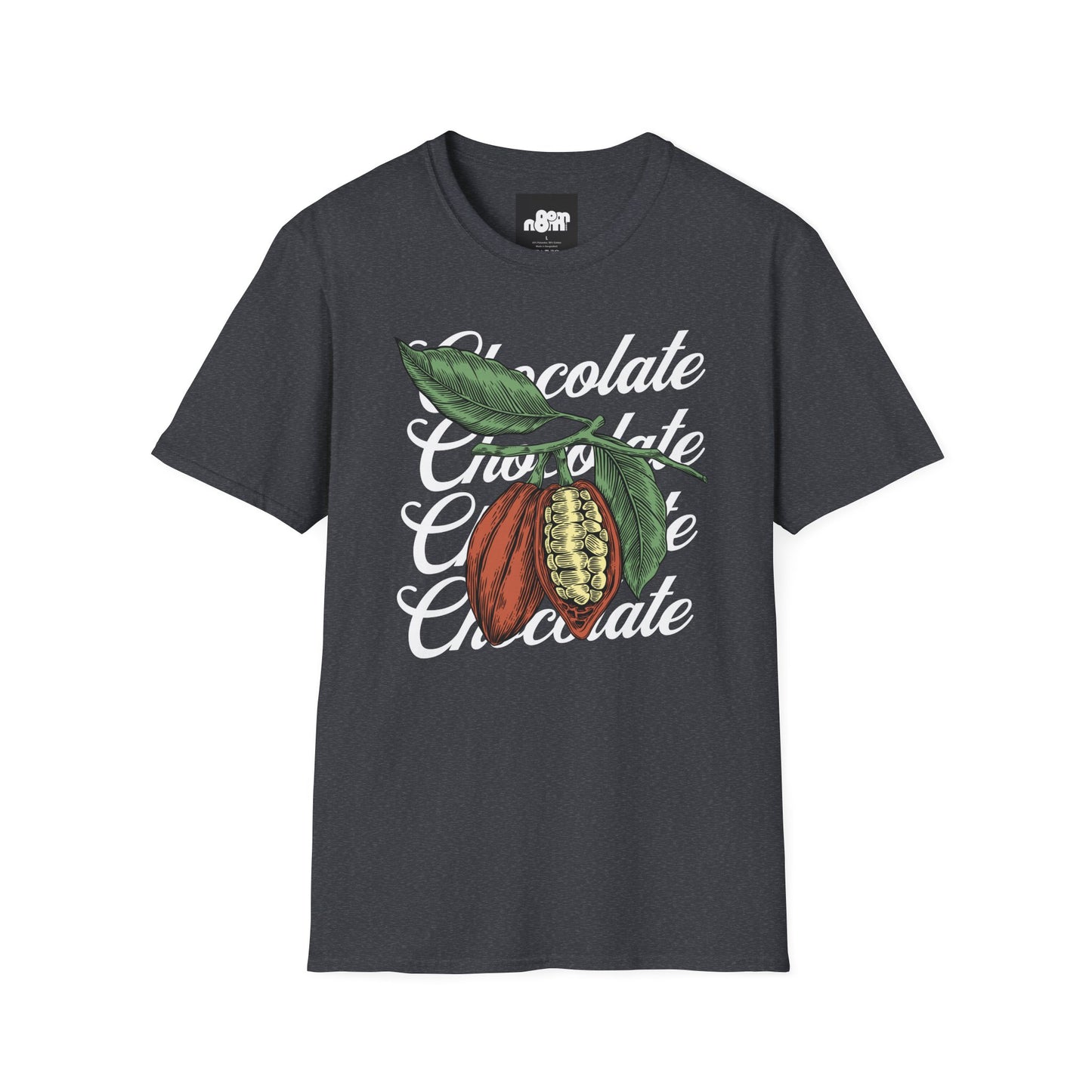 Chocolate Bean T-Shirt with Chocolate Text Design