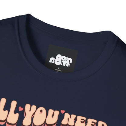 All You Need is Love and Coffee T-Shirt Tee for Coffee Lovers