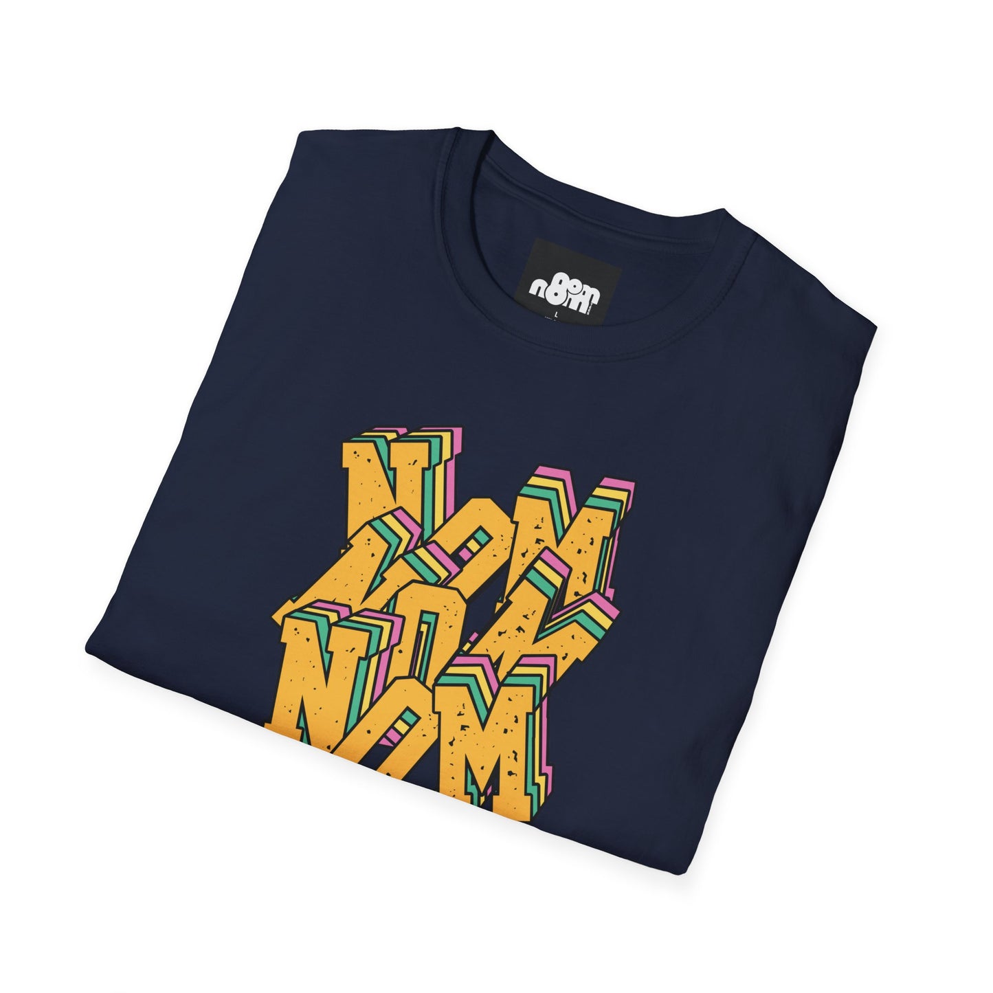 Colorful Nom Nom Nom T-Shirt Unisex Softstyle