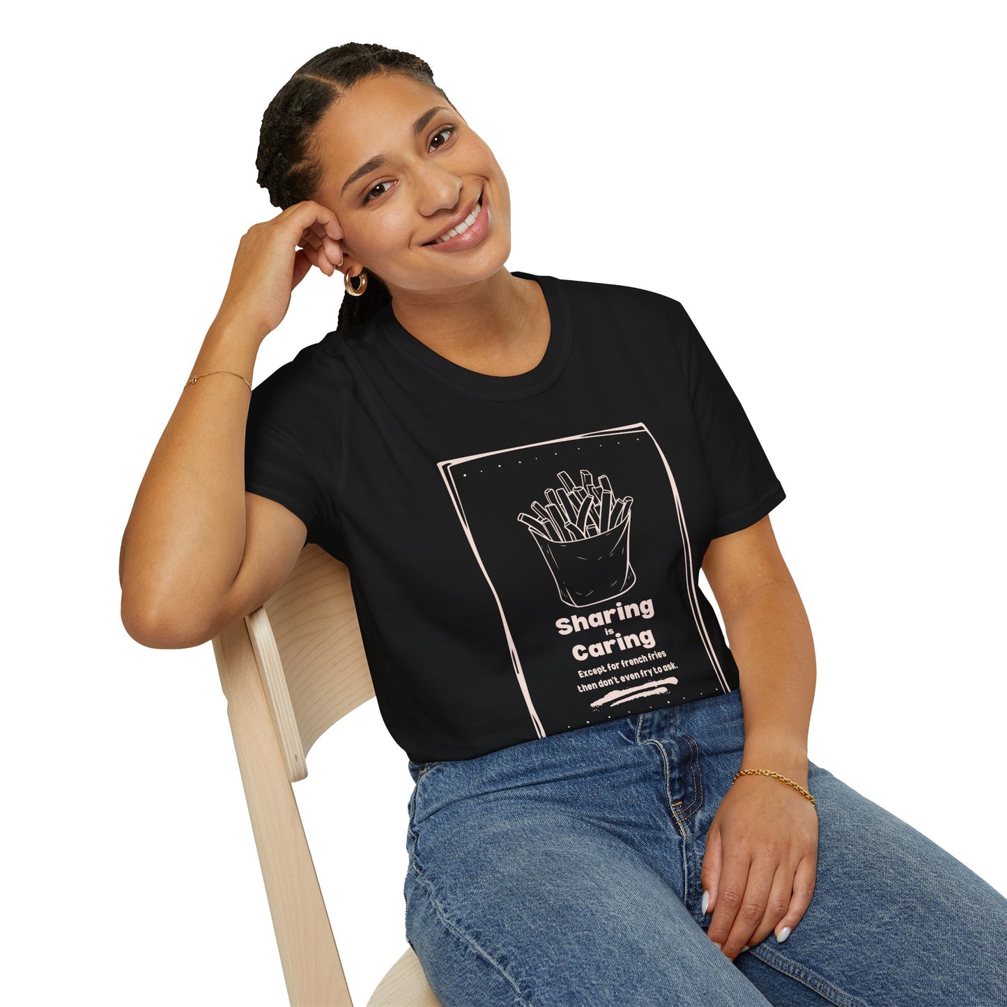 Sharing is Caring French Fry Lover T-shirt