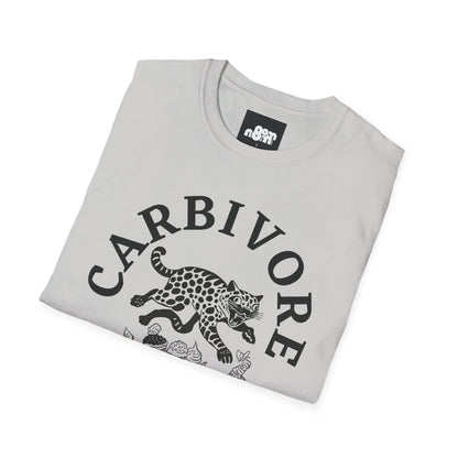 Carbivore Leopard Graphic T-Shirt Tee for Food Lovers