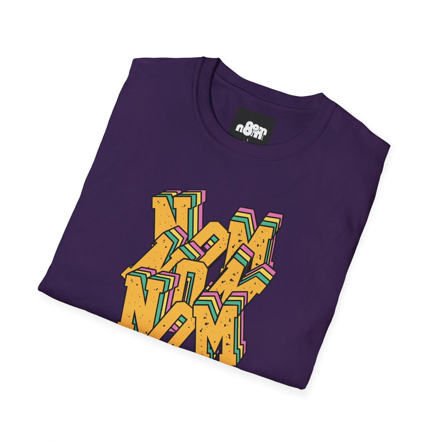 Colorful Nom Nom Nom T-Shirt Unisex Softstyle