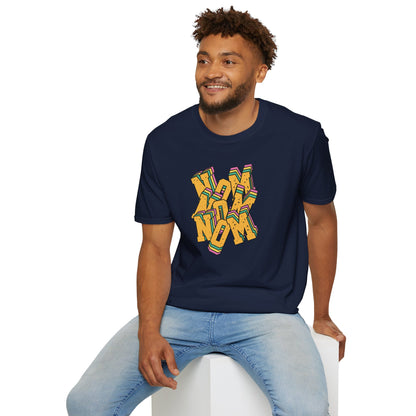 Colorful Nom Nom Nom T-Shirt Unisex Softstyle