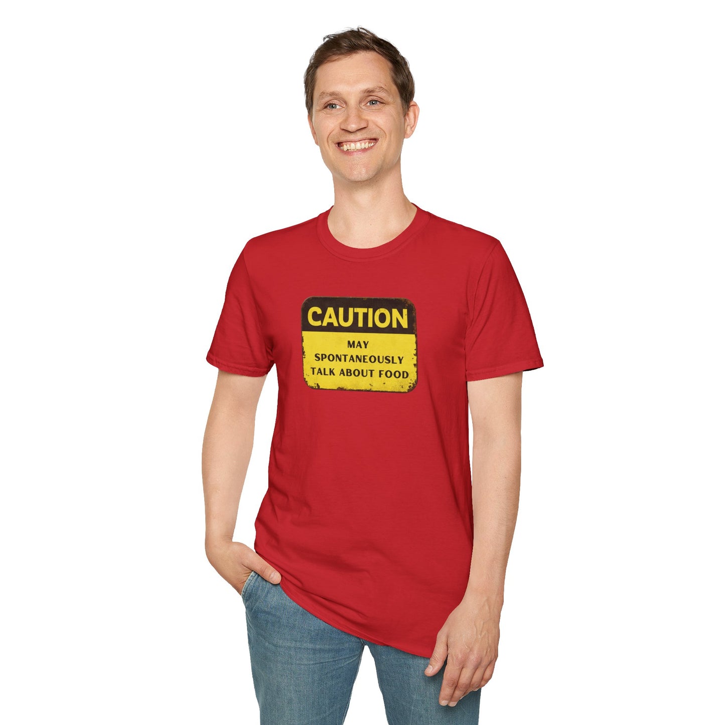 Caution May Spontaneously Talk About Food T-Shirt