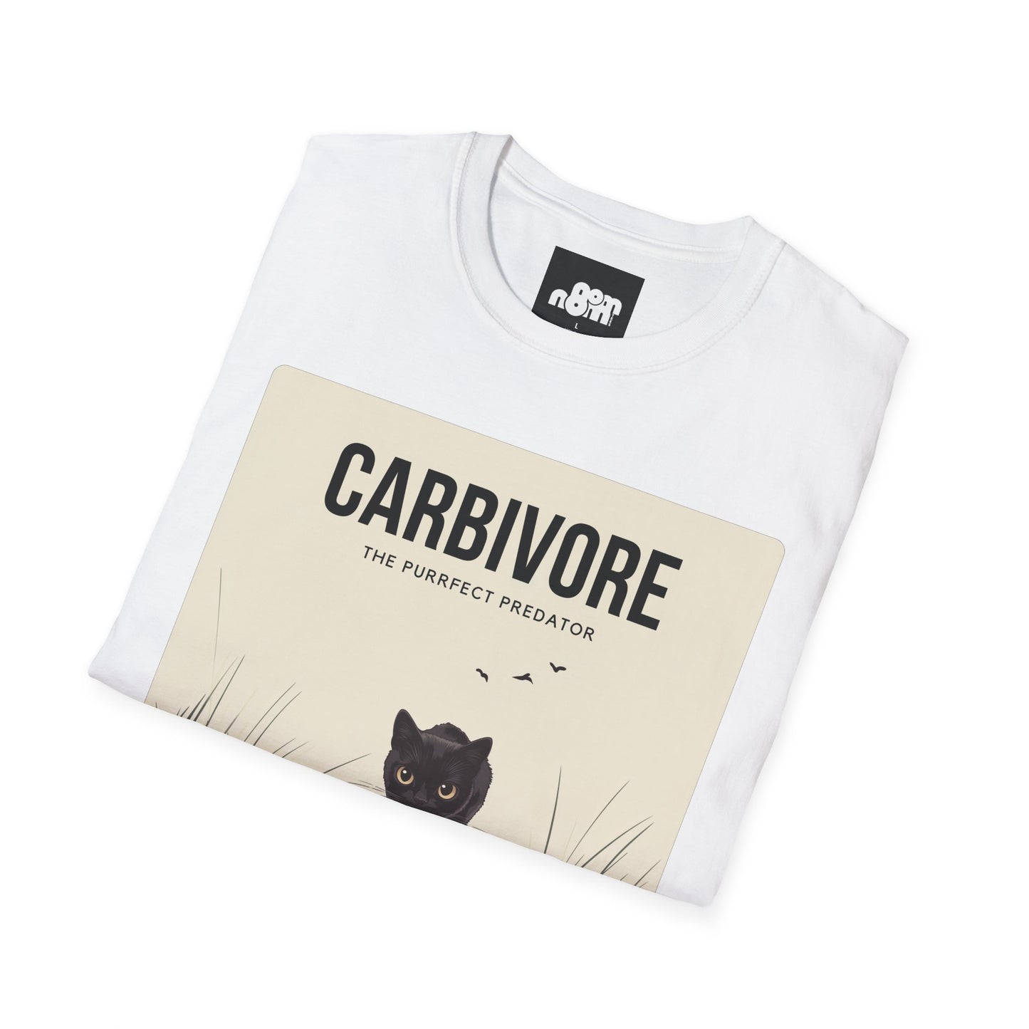 Funny "Carbivore" Cat T-Shirt Soft Cotton Tee for Animal Lovers