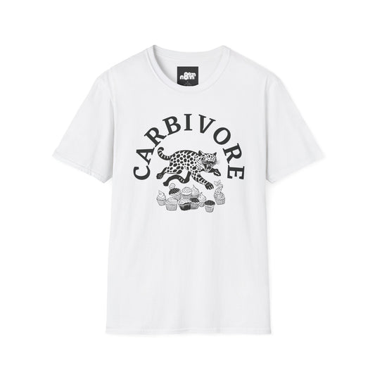Carbivore Leopard Graphic T-Shirt Tee for Food Lovers