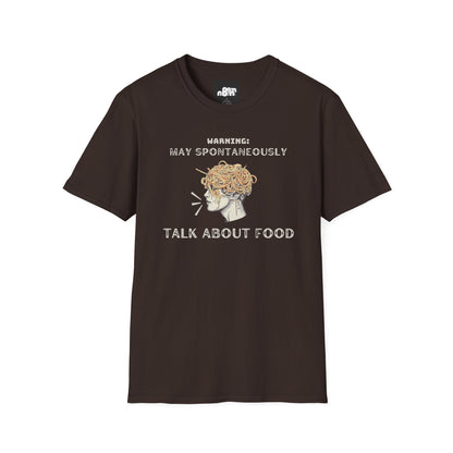 May Spontaneously Talk About Food T-shirt