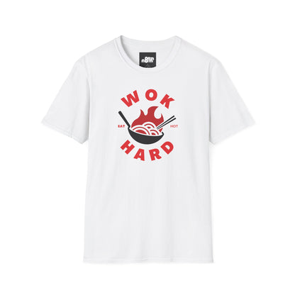 Wok Hard T-Shirt Fun Foodie Graphic Tee