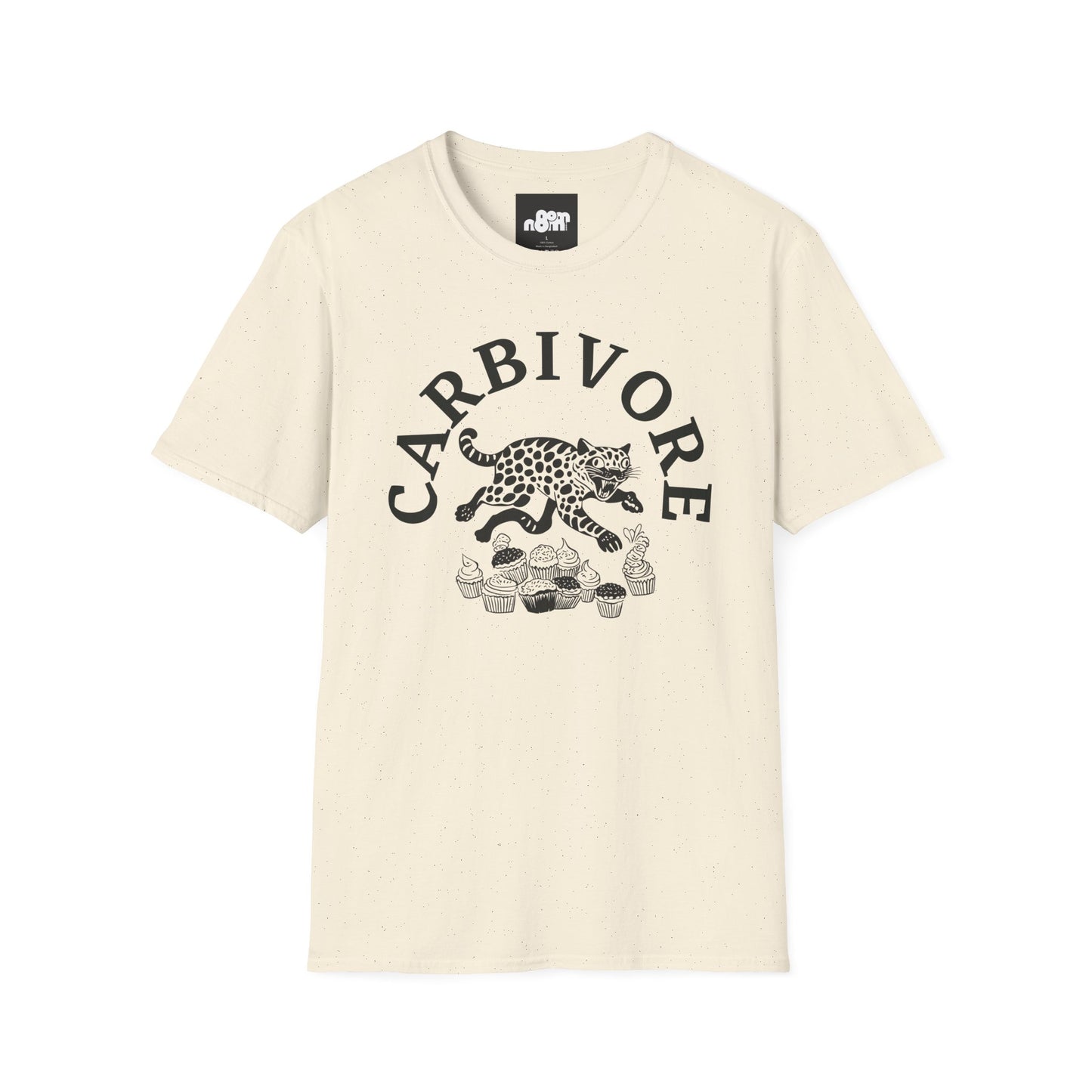 Carbivore Leopard Graphic T-Shirt Tee for Food Lovers