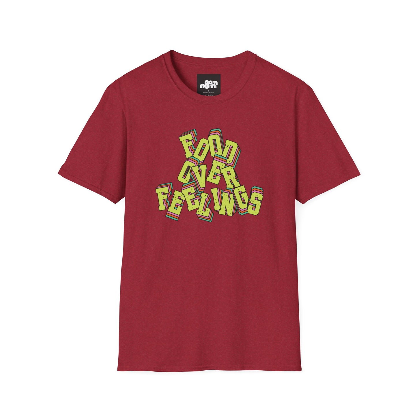 Food Over Feelings T-Shirt Fun & Casual Top for Food Lovers