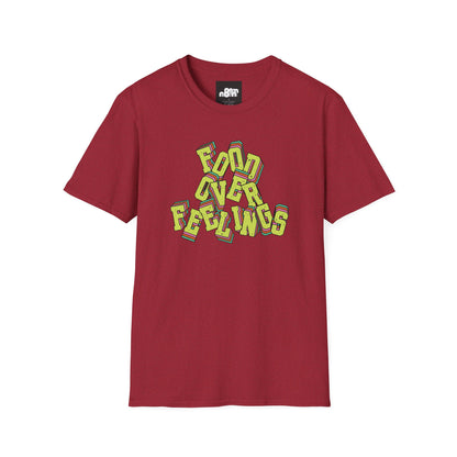 Food Over Feelings T-Shirt Fun & Casual Top for Food Lovers