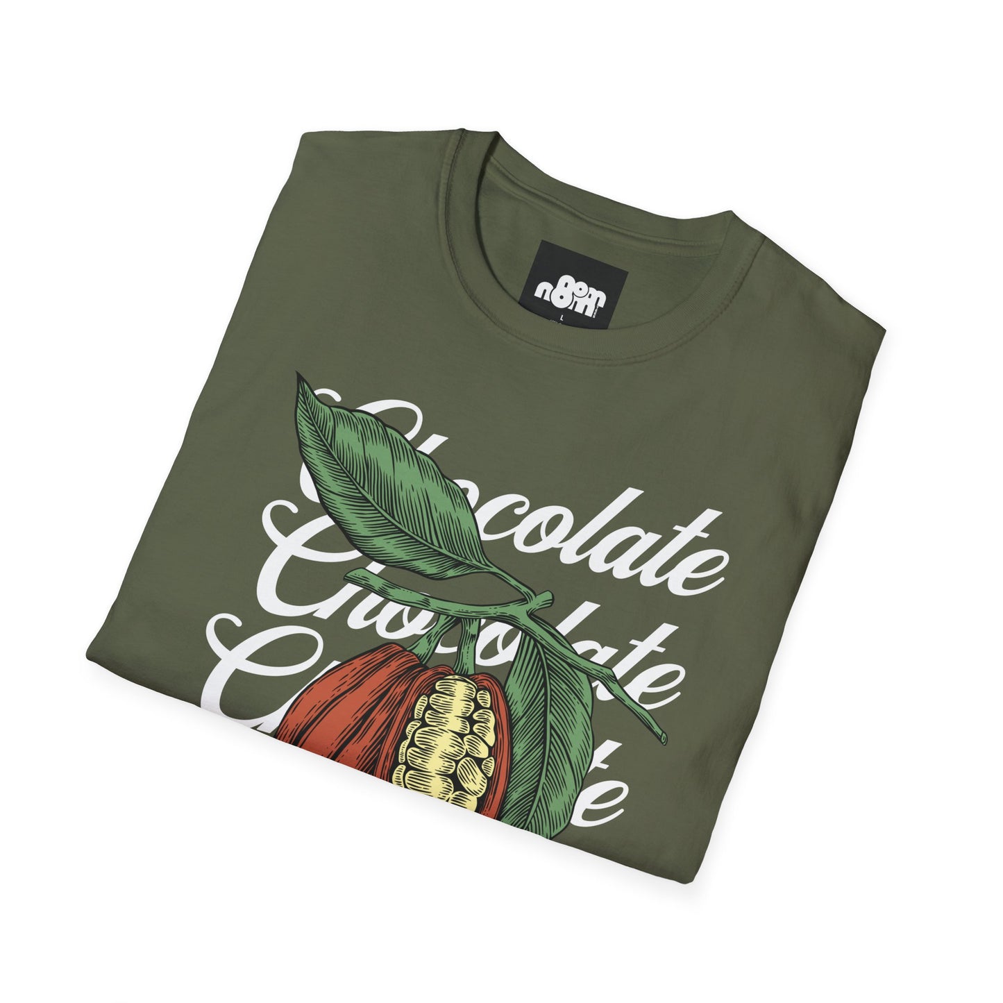 Chocolate Bean T-Shirt with Chocolate Text Design