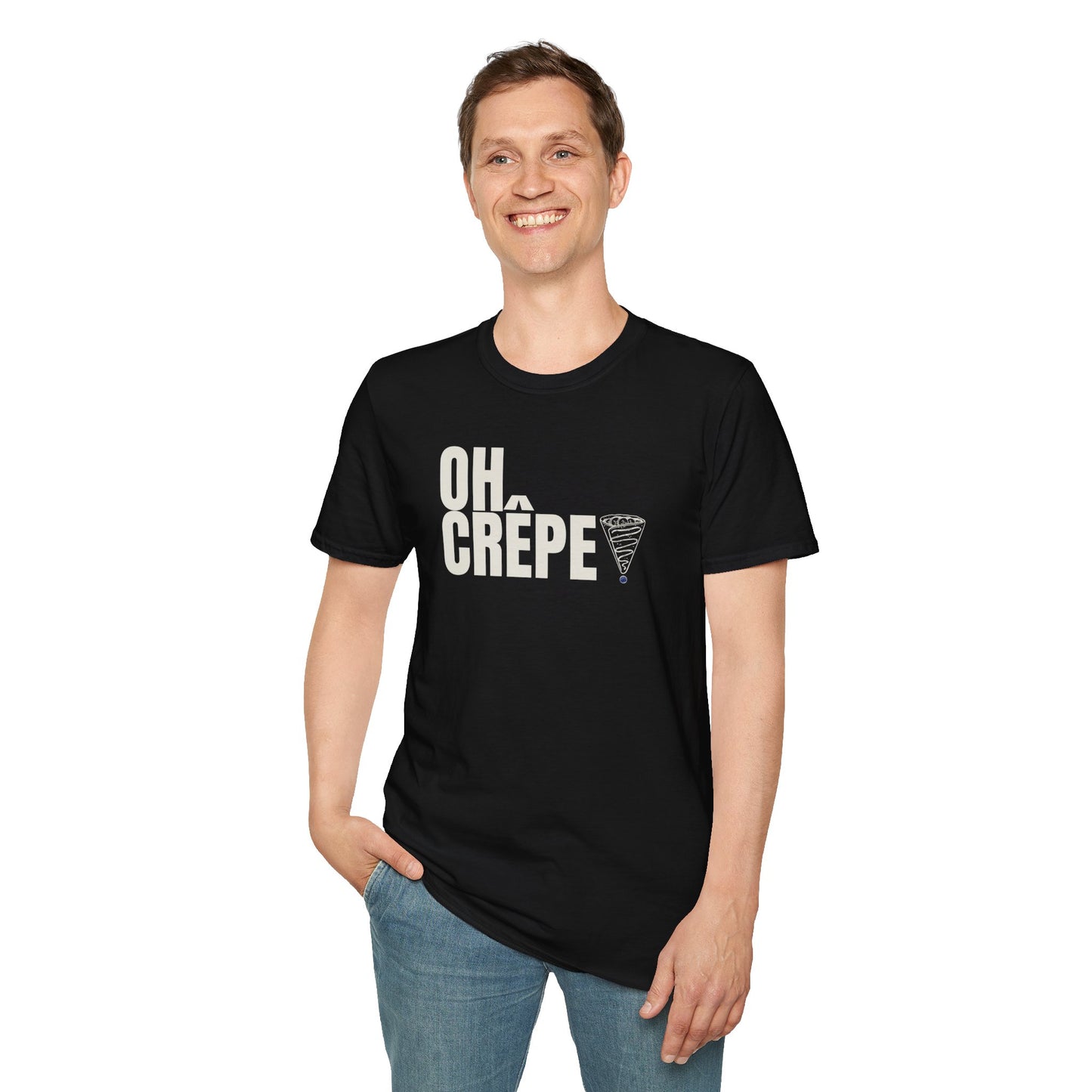 Funny Oh Crepe Unisex T-Shirt Food Theme