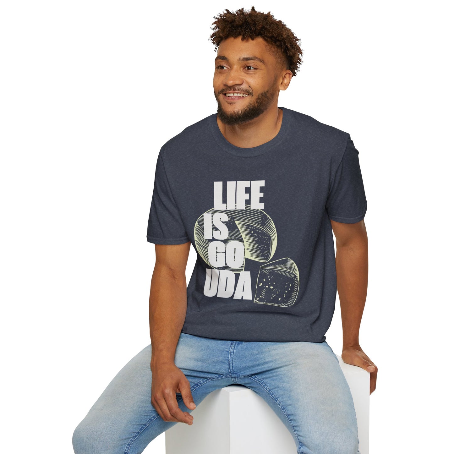 Life Is Gouda T-Shirt Fun Cheese Lover Tee