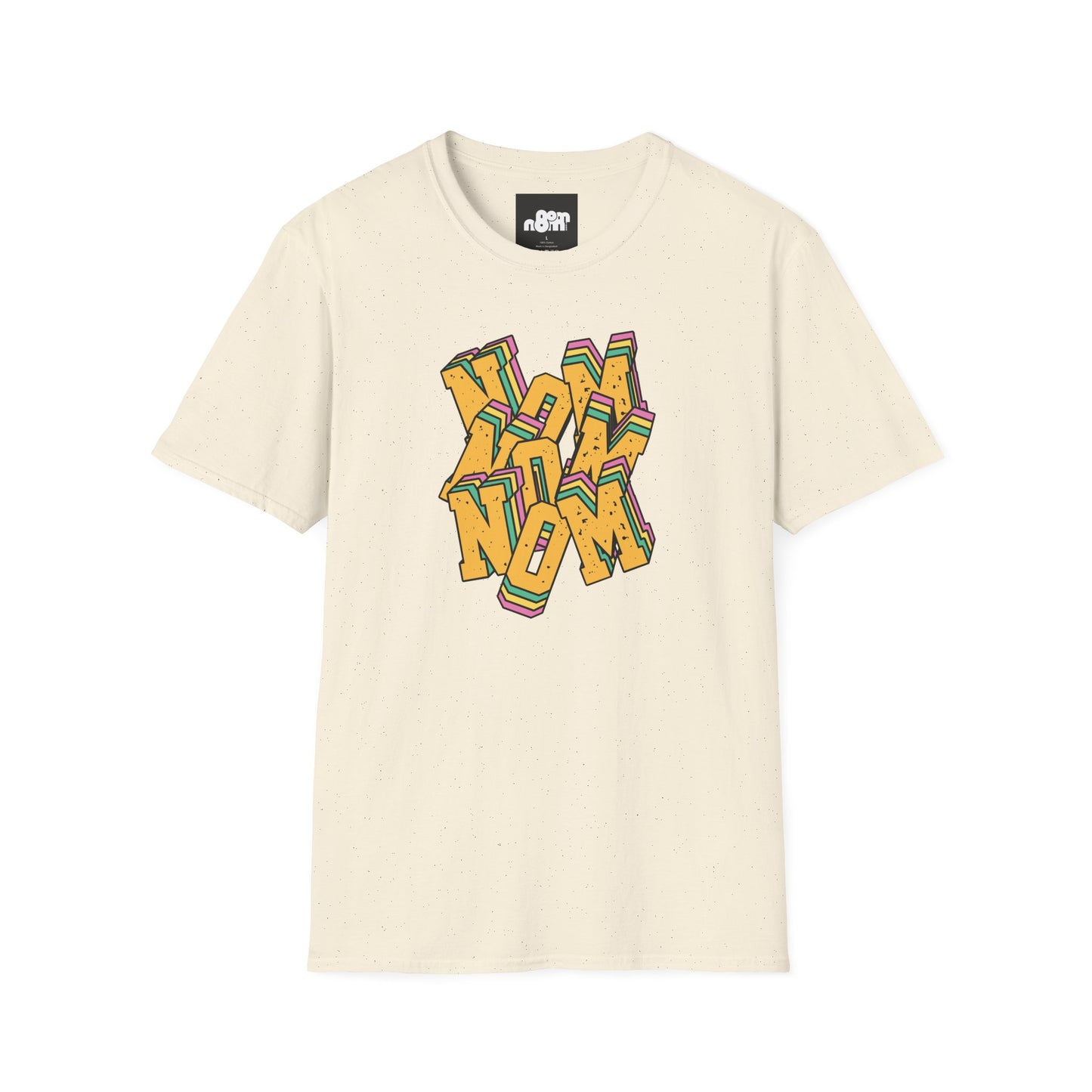 Colorful Nom Nom Nom T-Shirt Unisex Softstyle