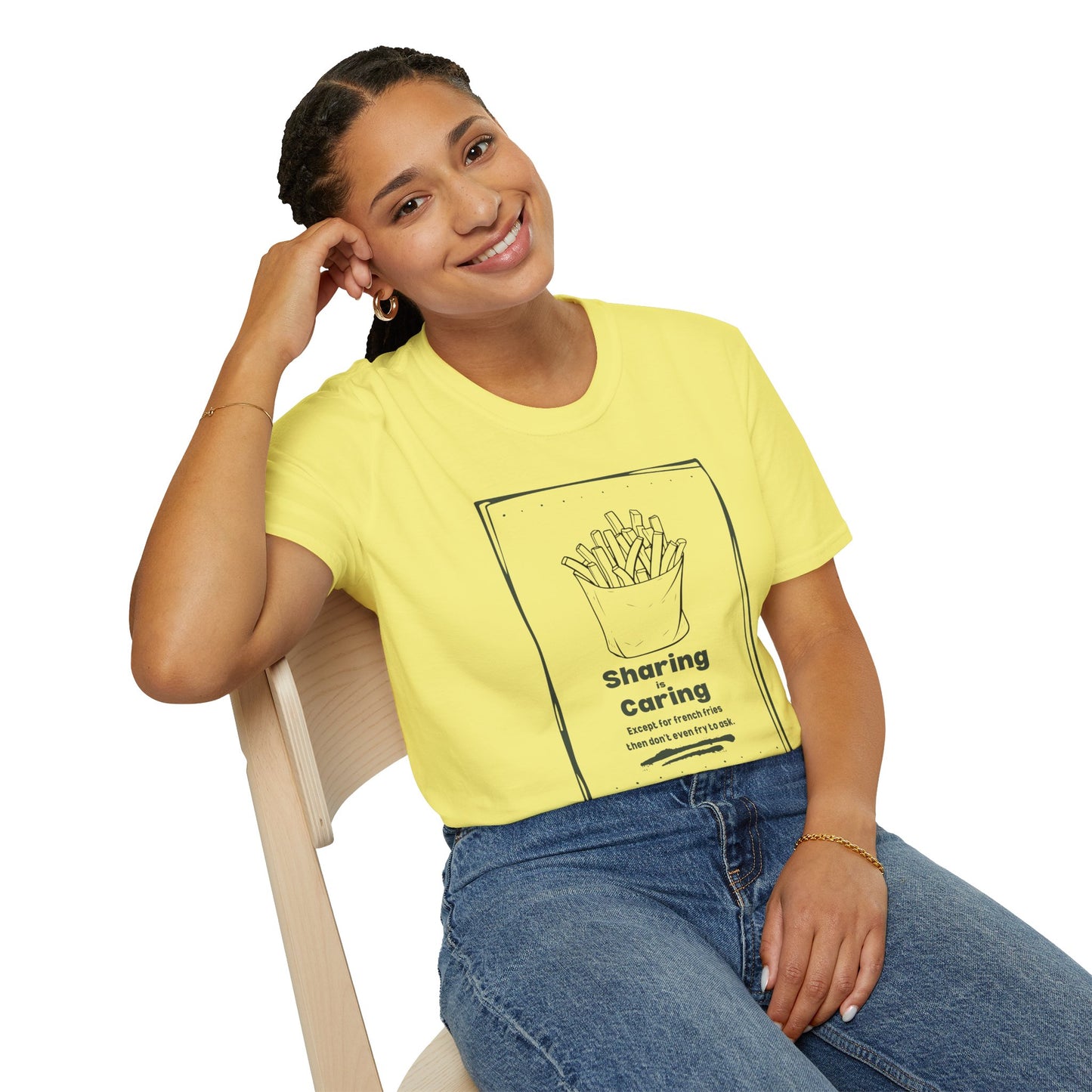 Sharing is Caring French Fry Lover T-shirt