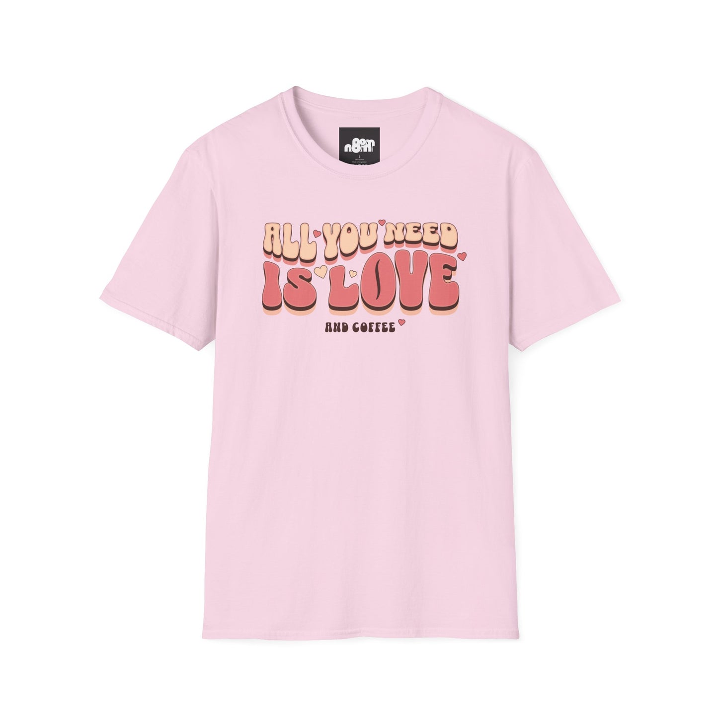 All You Need is Love and Coffee T-Shirt Tee for Coffee Lovers