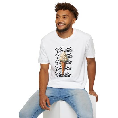 Vanilla Ice Cream Softstyle T-Shirt Unisex Fun Summer Tee