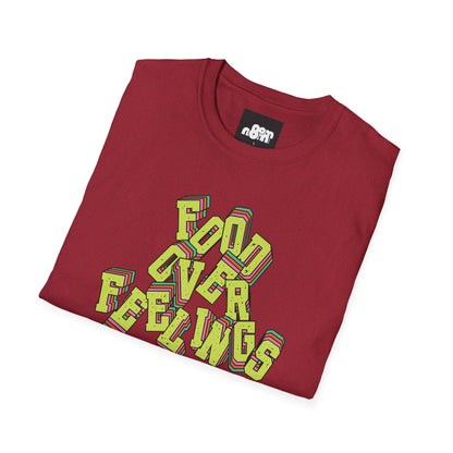 Food Over Feelings T-Shirt Fun & Casual Top for Food Lovers