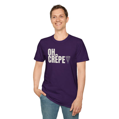 Funny Oh Crepe Unisex T-Shirt Food Theme