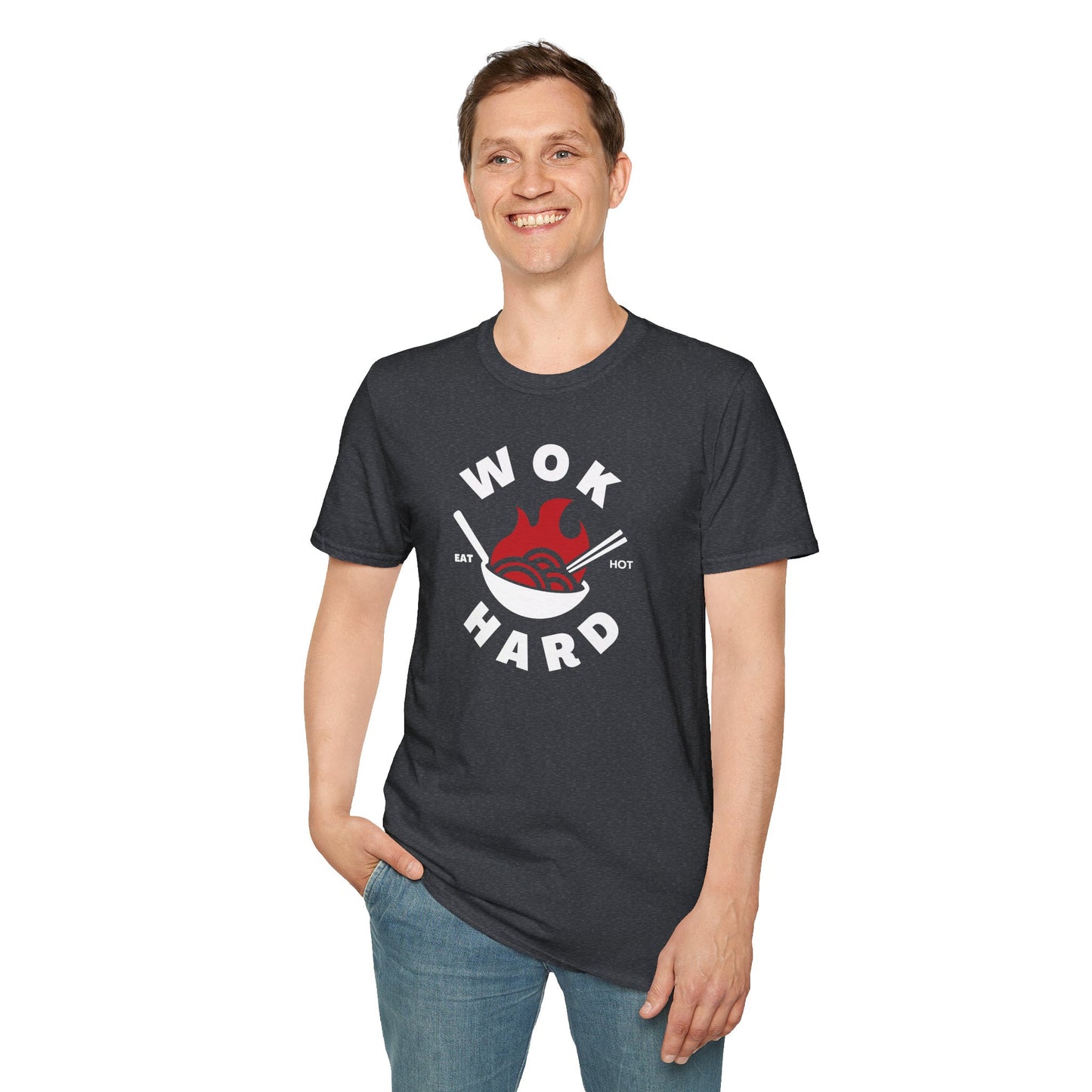 Wok Hard T-Shirt Fun Foodie Graphic Tee