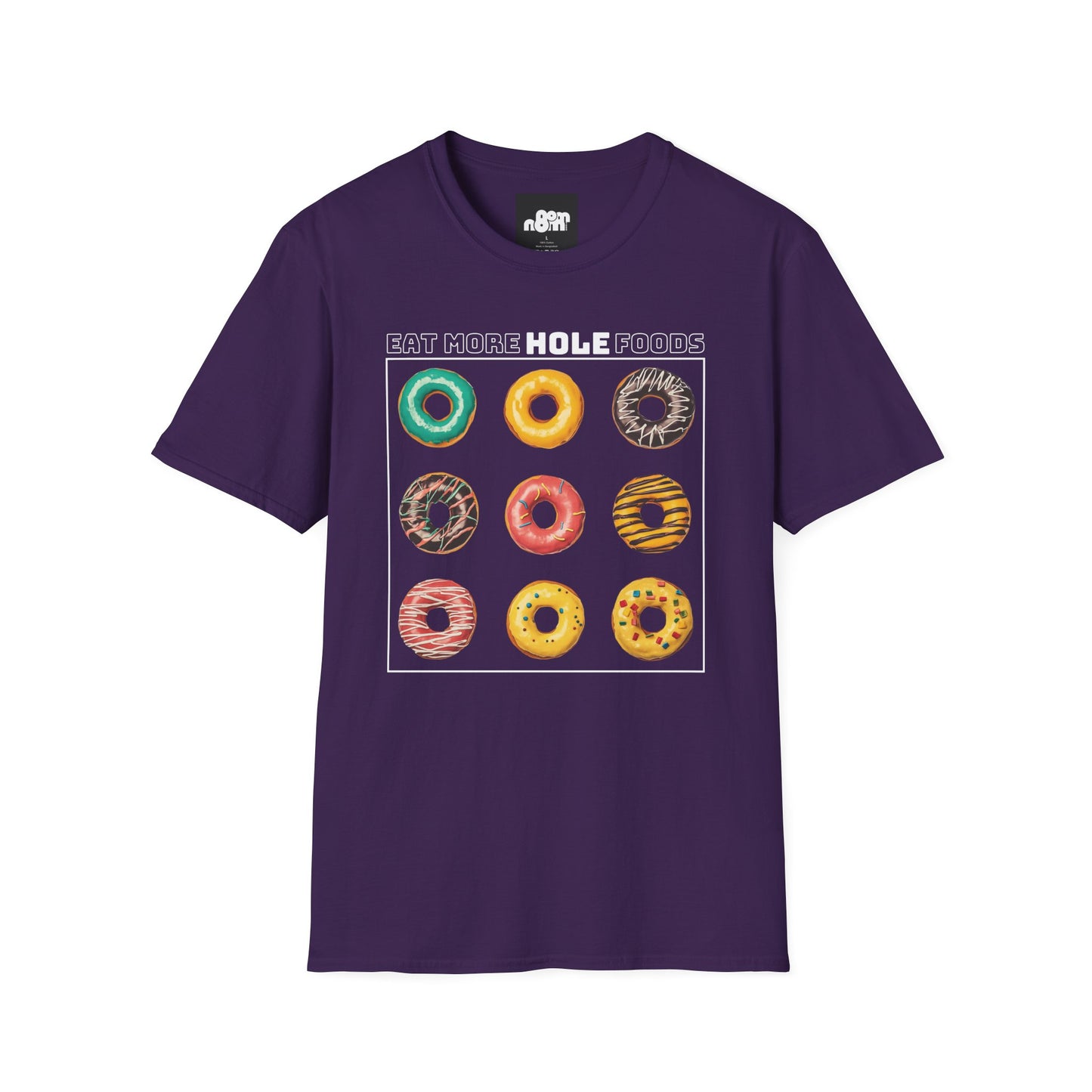 Eat More Hole Foods T-Shirt Fun Donut Graphic Tee