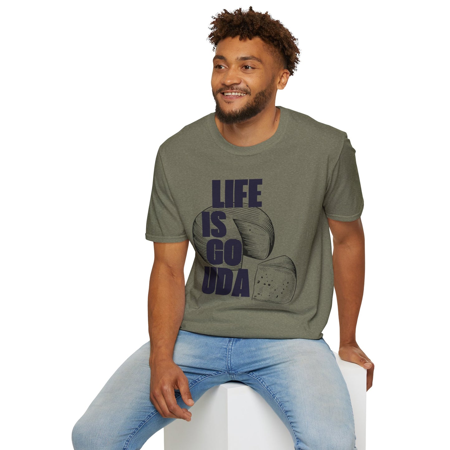 Life Is Gouda T-Shirt Fun Cheese Lover Tee