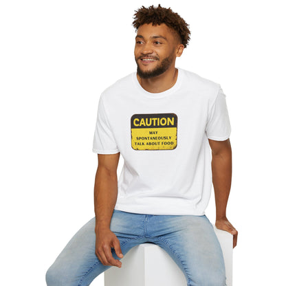 Caution May Spontaneously Talk About Food T-Shirt