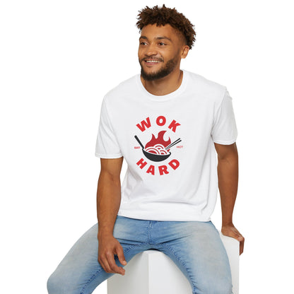 Wok Hard T-Shirt Fun Foodie Graphic Tee