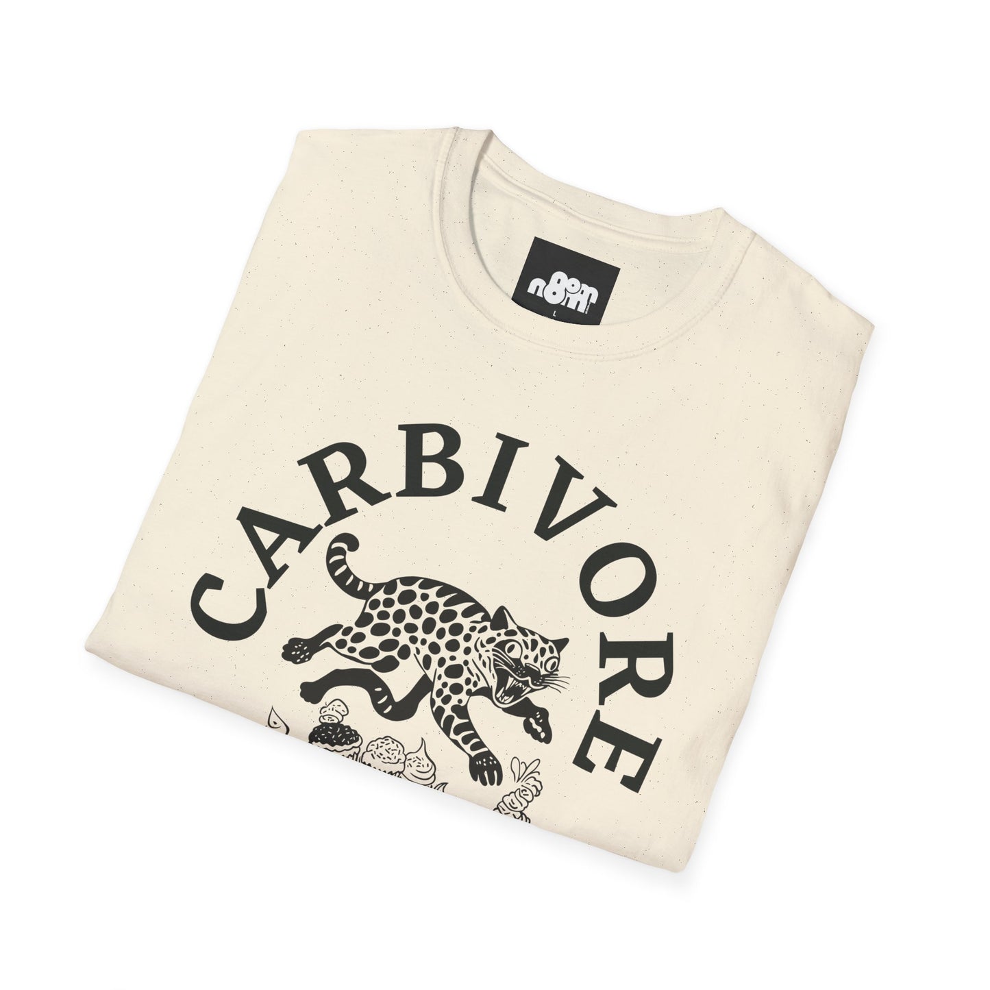 Carbivore Leopard Graphic T-Shirt Tee for Food Lovers