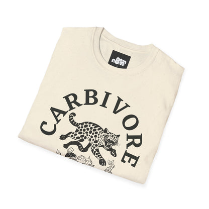 Carbivore Leopard Graphic T-Shirt Tee for Food Lovers