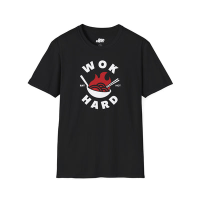 Wok Hard T-Shirt Fun Foodie Graphic Tee
