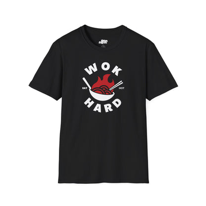 Wok Hard T-Shirt Fun Foodie Graphic Tee