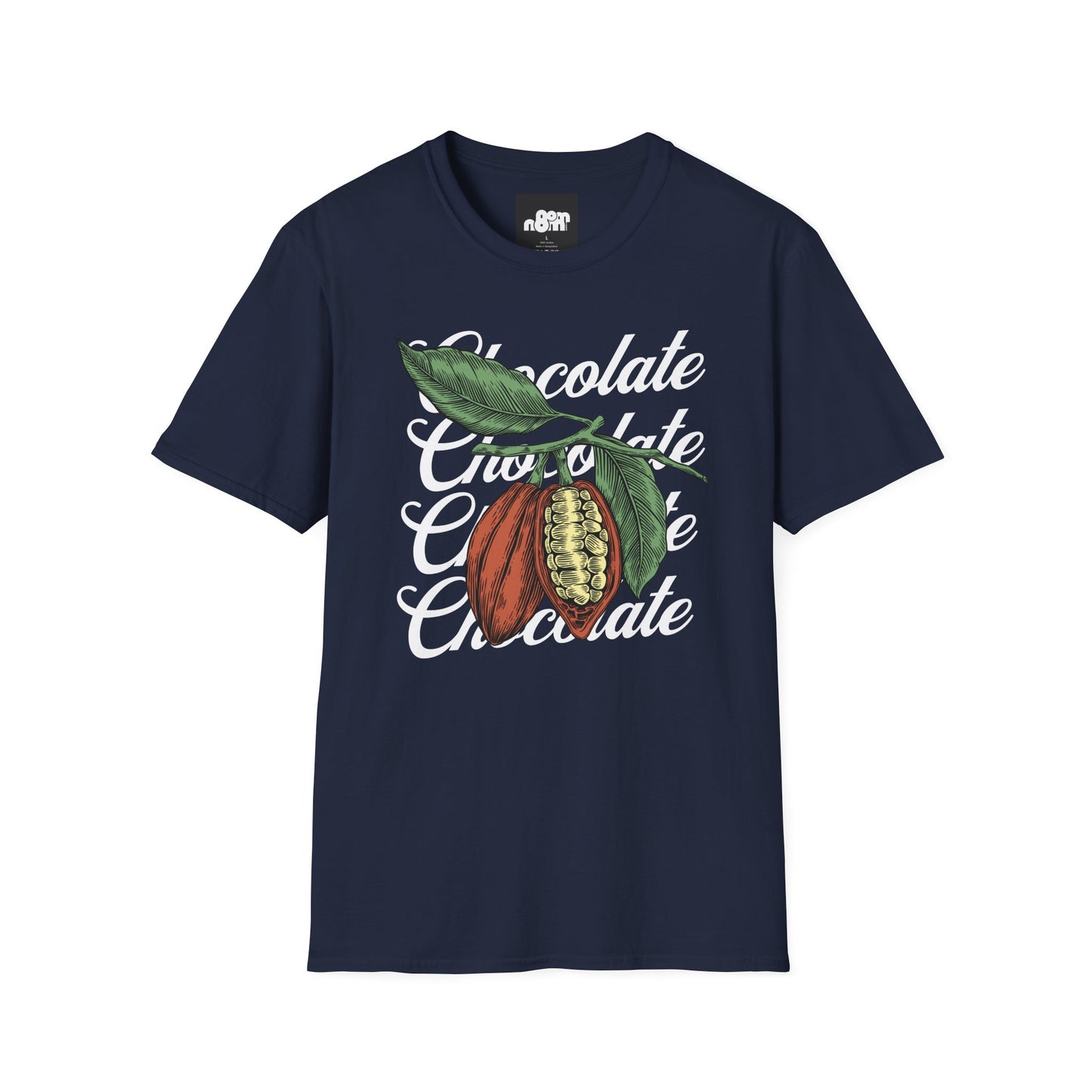 Chocolate Bean T-Shirt with Chocolate Text Design
