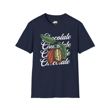 Chocolate Bean T-Shirt with Chocolate Text Design