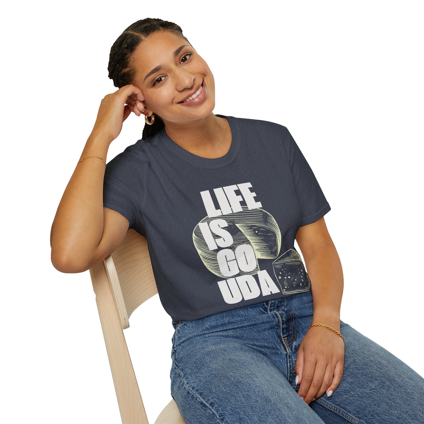 Life Is Gouda T-Shirt Fun Cheese Lover Tee