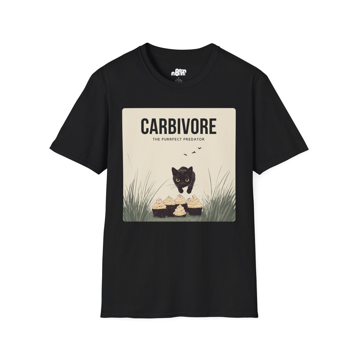 Funny "Carbivore" Cat T-Shirt Soft Cotton Tee for Animal Lovers