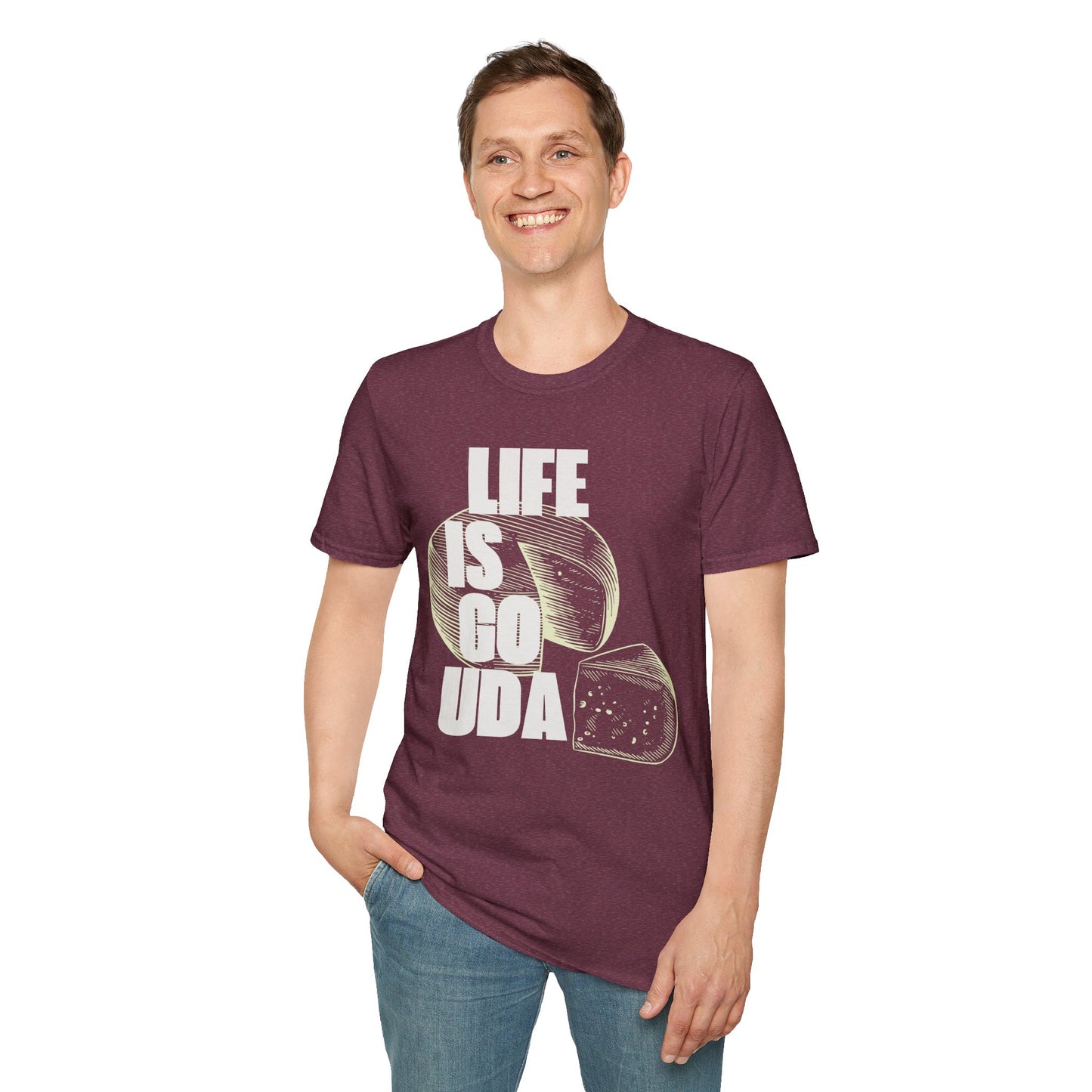 Life Is Gouda T-Shirt Fun Cheese Lover Tee