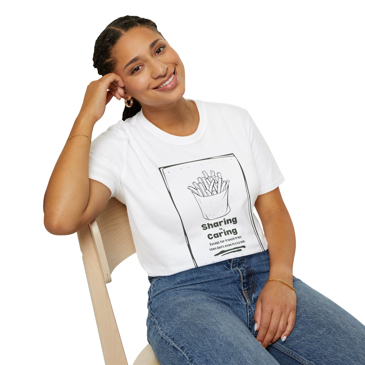 Sharing is Caring French Fry Lover T-shirt