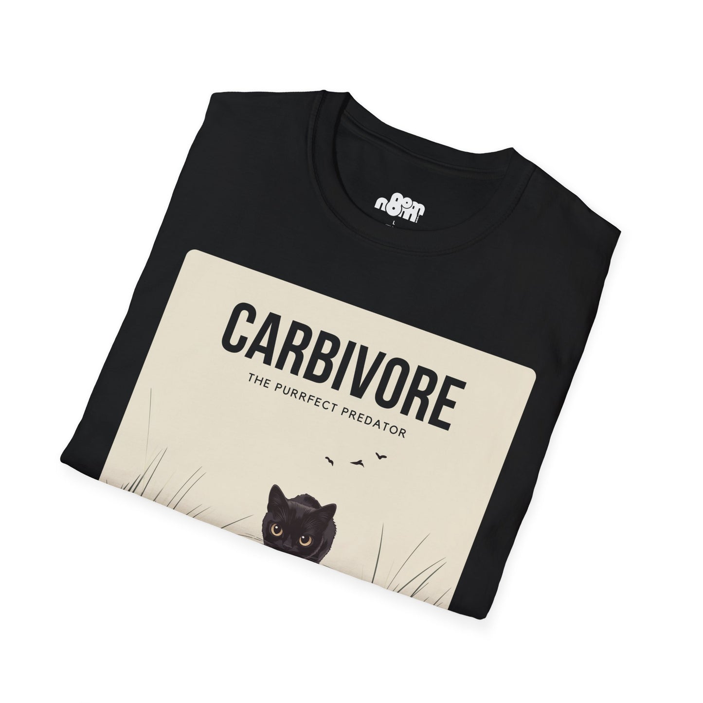 Funny "Carbivore" Cat T-Shirt Soft Cotton Tee for Animal Lovers