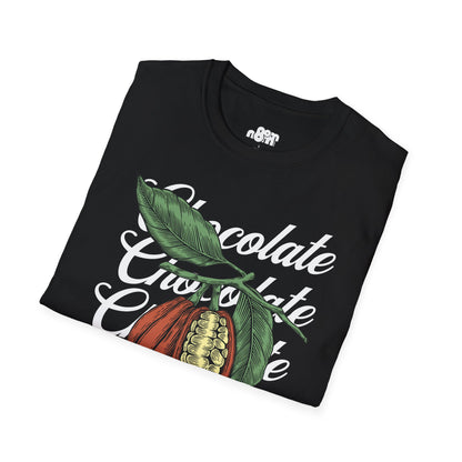 Chocolate Bean T-Shirt with Chocolate Text Design