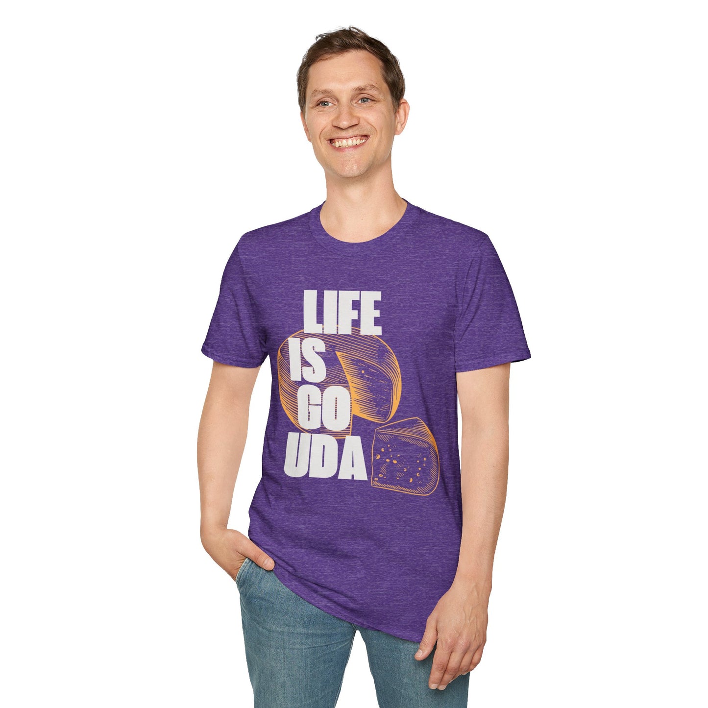 Life Is Gouda T-Shirt Fun Cheese Lover Tee