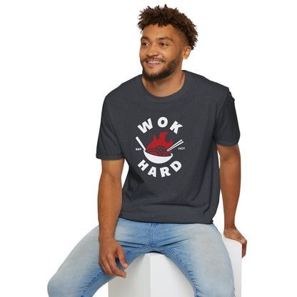 Wok Hard T-Shirt Fun Foodie Graphic Tee