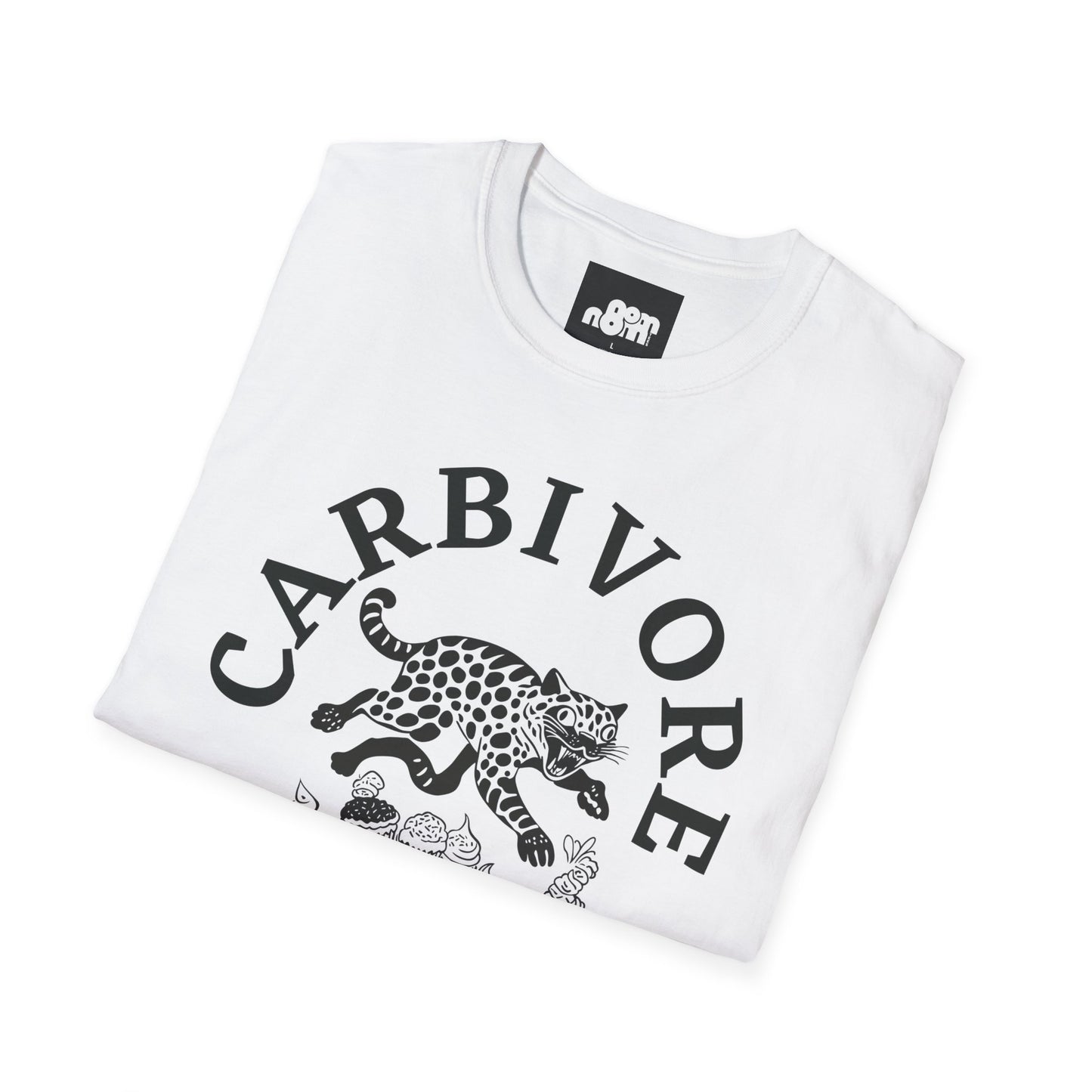 Carbivore Leopard Graphic T-Shirt Tee for Food Lovers