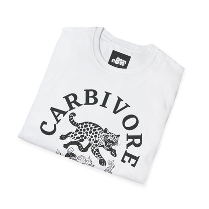 Carbivore Leopard Graphic T-Shirt Tee for Food Lovers