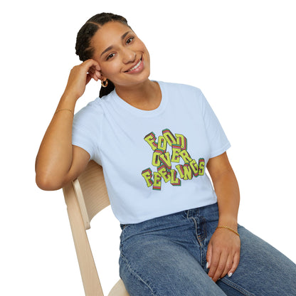 Food Over Feelings T-Shirt Fun & Casual Top for Food Lovers