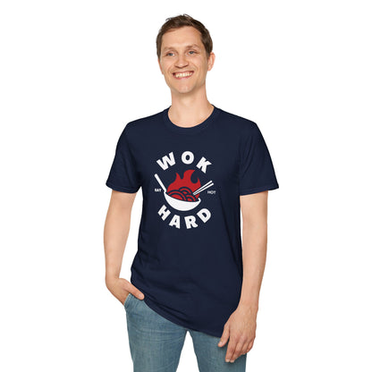 Wok Hard T-Shirt Fun Foodie Graphic Tee